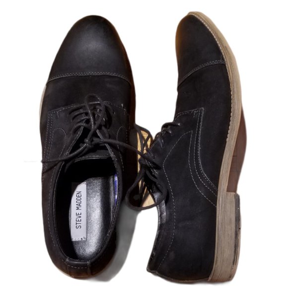 STEVE MADDEN Leather Toe Cap Oxfords (Size 11) - Picture 9 of 12